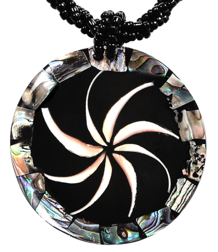 Hals-Kette mit Muschel-Anh�nger Halsschmuck