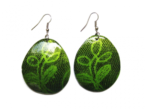 Ohrringe Fantasie gr�n