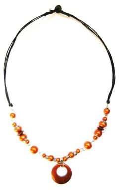 bunte Halskette, Modeschmuck, Natur-Schmuck