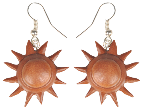 Ohrringe aus Sabo-Wood