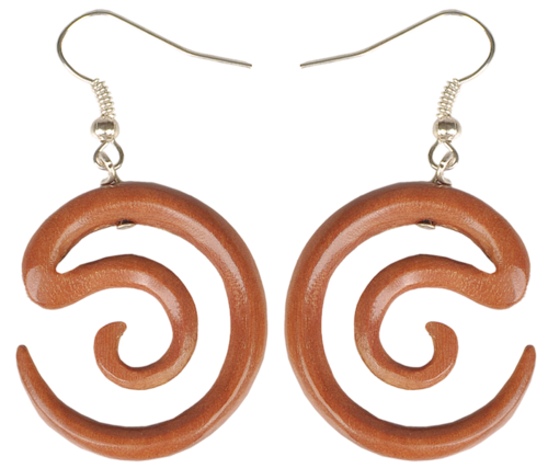 Ohrringe aus Sabo-Wood