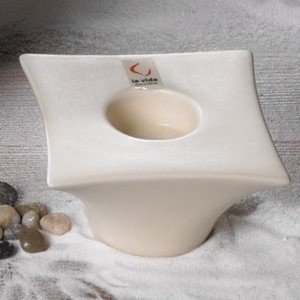 Kerzenhalter - Teelichthalter NORA, Leuchter in creme oder mokka