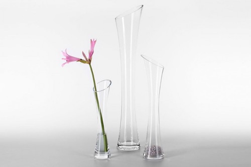 Vase SVEN aus Glas, Glasvase, Blumenvase