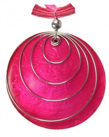 Hals-Kette mit Muschel-Anh�nger Halsschmuck, viele Farben 