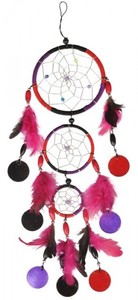 Dreamcatcher mit Capisscheiben in 3 verschiedenen Gr��en 