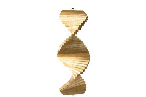 Windspiel Spirale aus Holz