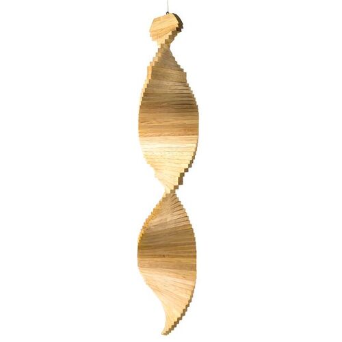 Windspiel Spirale aus Holz