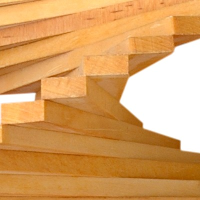 Windspiel Spirale aus Holz