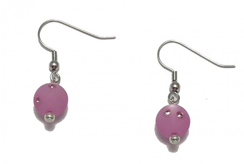 Ohrringe mit Rosa Polarisperlen mit Swarovski-Steinen