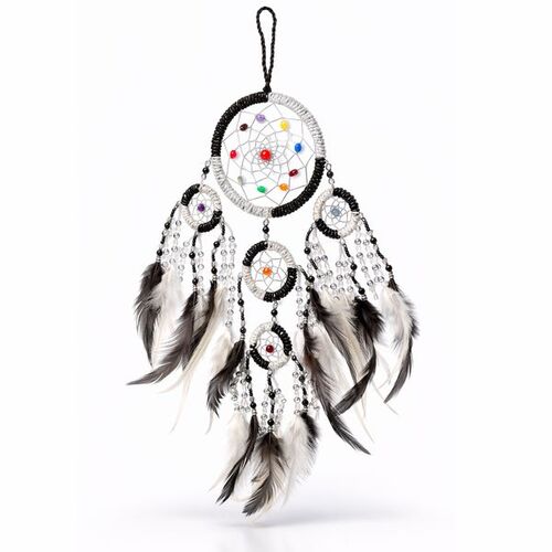 Traumf�nger - Dreamcatcher GUTER TRAUM,  9 cm & 4 x 3,5 cm