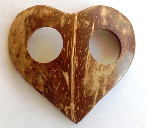 1 x Spange herzform f�r Sarong, Pareo, H�fttuch, Wickel-Rock, Strandtuch, Sarongspange Herz