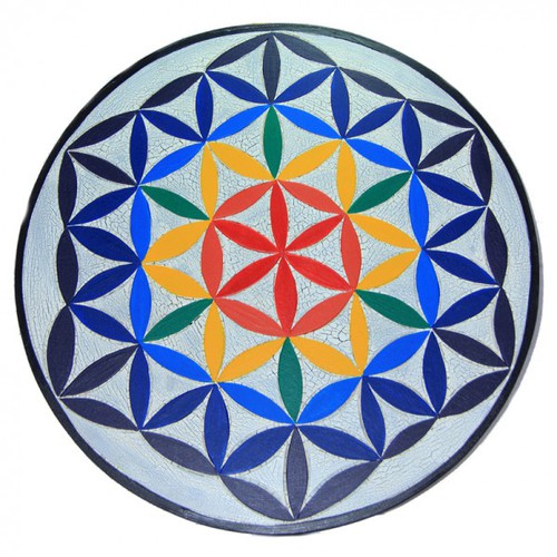 Wand-Deko Blume des Lebens Gr�sse: ca. 30 cm Wanddekoration Mandala Energie-Symbol