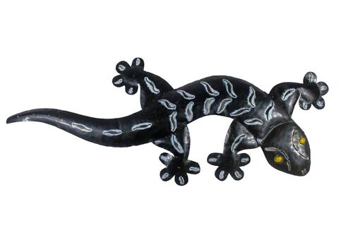 Deko-Gekko aus Metall, 3 Gr��en erh�ltlich