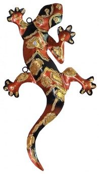 Deko-Gekko aus Metall, 3 Gr��en erh�ltlich