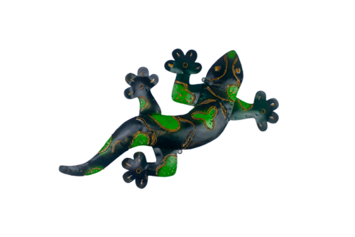 Deko-Gekko aus Metall, 2 Gr��en erh�ltlich 