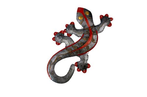 Deko-Gekko aus Metall, 2 Gr��en erh�ltlich 