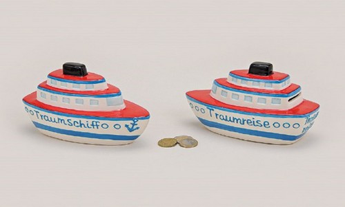 Spardose Traumschiff/Traumreise
