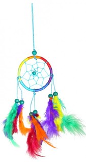 Dreamcatcher Regenbogen, bunter Traumfnger in verschiedene Gren