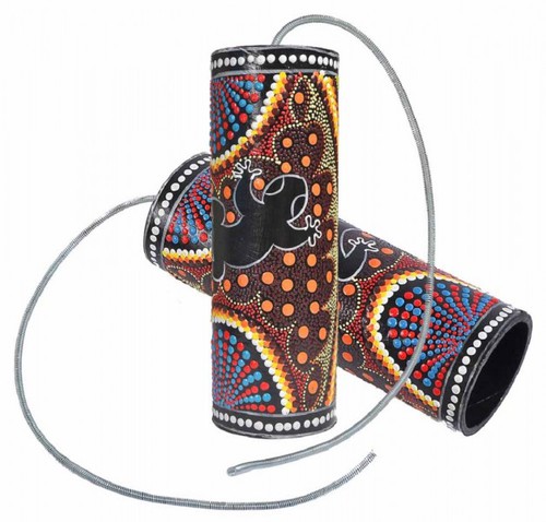 Donnerrohr, handbemalt, ca. 22 cm x 9 cm Durchmesser