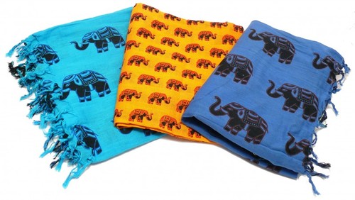 Sarong ELEFANT, Pareo, H�fttuch, Wickelrock, Strandtuch verschiedene Farben