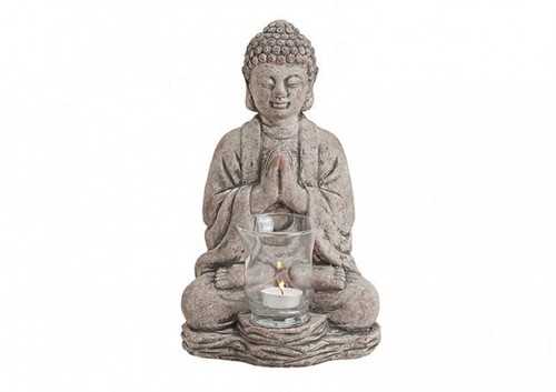 Gro�er Buddha mit Teelichthalter