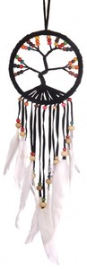 Dreamcatcher Lebensbaum, bunter Traumf�nger in verschiedenen Farben, 11 cm Durchmesser 