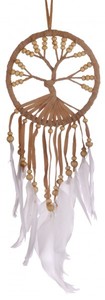 Dreamcatcher Lebensbaum, bunter Traumf�nger in verschiedenen Farben, 11 cm Durchmesser 