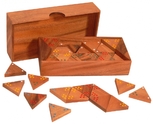 Tri Domino aus Holz, Holz-Spiel