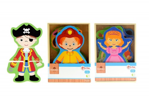 Figurenholzpuzzle f�r Kinder, Gr��e ca. 17 x 12 cm