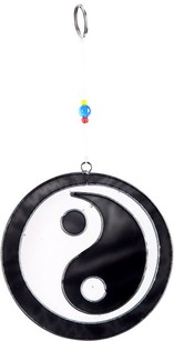 Suncatcher Ying Yang 11 cm Dekoration f�rs Fenster, Sonnenf�nger, Windspiel