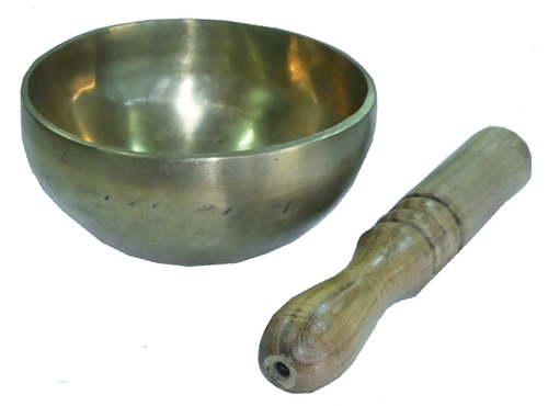 Klangschale aus Indien, mit Kl�ppel, wahlweise in 12 cm oder 16 cm Durchmesser