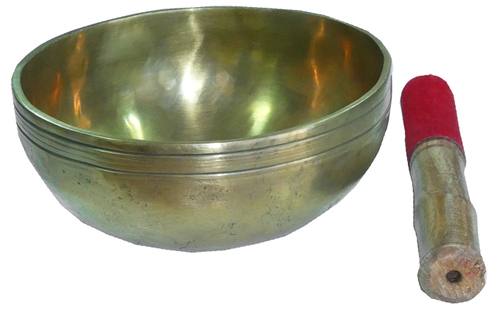 Klangschale aus Indien, mit Kl�ppel, wahlweise in 12 cm oder 16 cm Durchmesser 