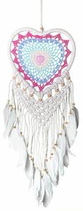 Dreamcatcher Herz im Boho-Style, 16 oder 22 cm Durchmesser