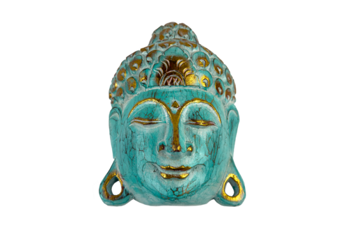 Buddha - Maske T�rkis Wash