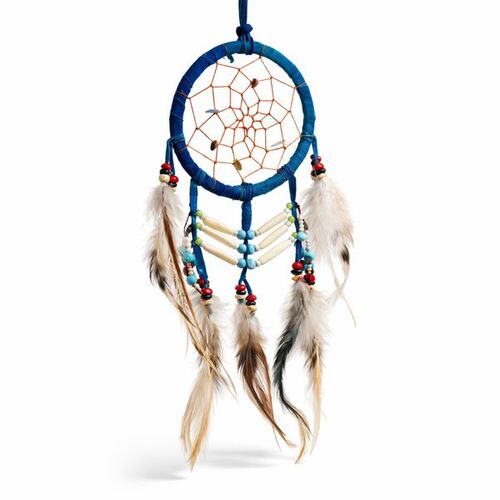 Traumf�nger - Dreamcatcher mit Bone-Deko  9 cm