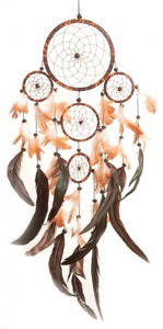 Dreamcatcher batik - Traumf�nger  14 cm & 4 x klein 