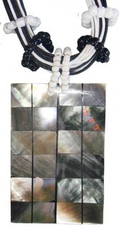 Halskette mit Muschelanh�nger, Modeschmuck, Natur-Schmuck mit Muschel