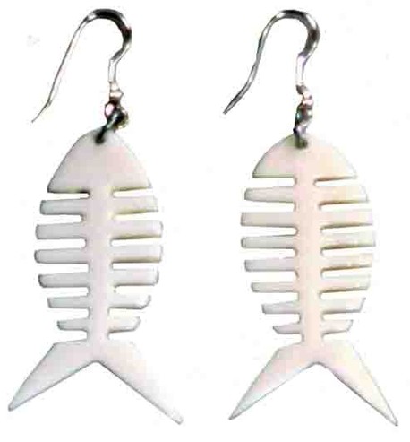 Ohrringe aus Bone