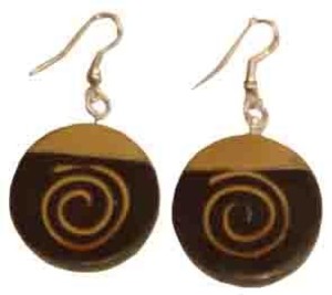 Ohrringe aus Sonor-Wood/Edelstahl