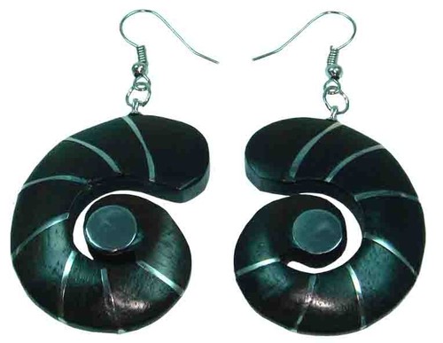 Ohrringe aus Sonor-Wood/Edelstahl