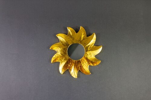 Deko-Spiegel GOLDEN SUN, Holz, 6 Gr��en, Wandschmuck
