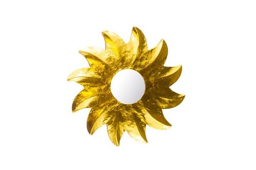 Deko-Spiegel GOLDEN SUN, Holz, 6 Gr��en, Wandschmuck