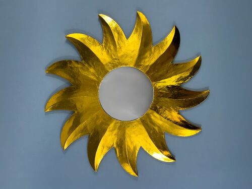 Deko-Spiegel GOLDEN SUN, Holz, 6 Gr��en, Wandschmuck