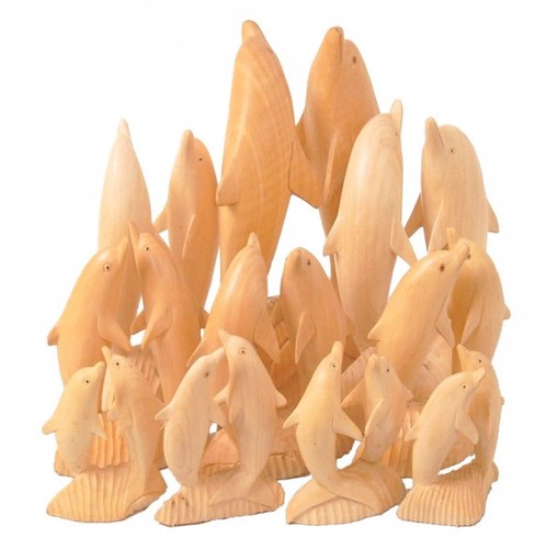 Stehendes Delfin-Paar verschiedene Gr��en