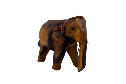 1 Elefant laufend, Holz-Elefant