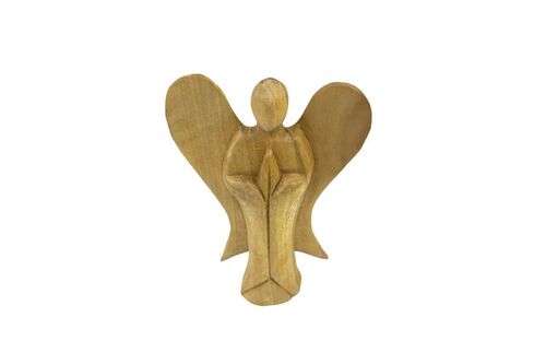 Engel handgeschnitzt aus Krokodil-Wood, Holz-Engel 