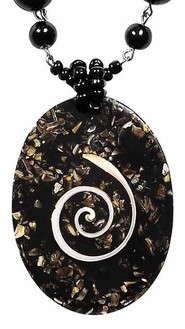 Hals-Kette mit Muschel-Anh�nger Hals-Schmuck