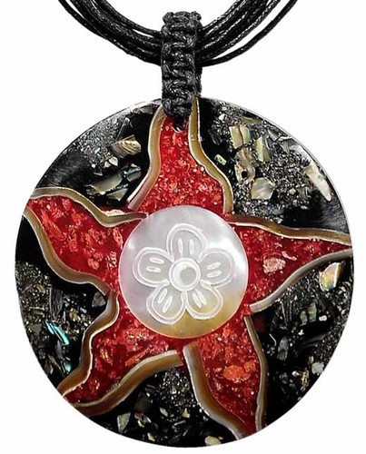 Hals-Kette mit Muschel-Anh�nger Hals-Schmuck