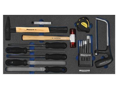 Werkzeugeinsatz Hammer-Feilen-Mei�el-S�gen-Satz 16-tlg. | Maxmobile