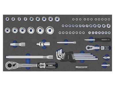 Werkzeugeinsatz 1/4-1/2-Steckschl�ssel-Satz 71 tlg. | Maxmobile
